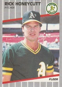 1989 Fleer Rick Honeycutt #11 card image