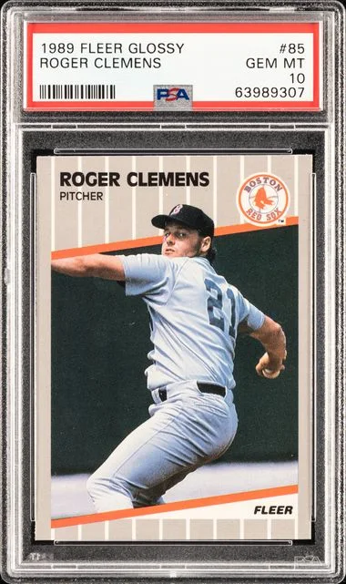 1989 Fleer Roger Clemens Glossy #85 card image