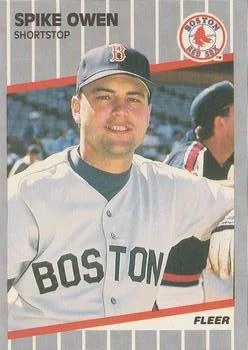 1989 Fleer Spike Owen #93 card image