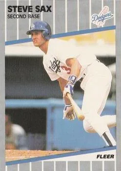 1989 Fleer Steve Sax #70 card image