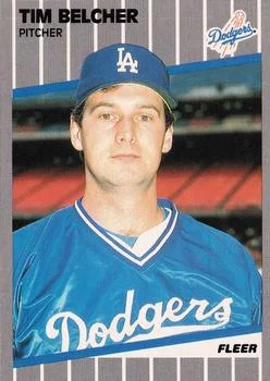 1989 Fleer Tim Belcher #54 card image