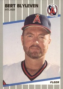 1989 Fleer Update Bert Blyleven #U-12 card image