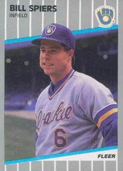 1989 Fleer Update Bill Spiers XRC #U-40 card image