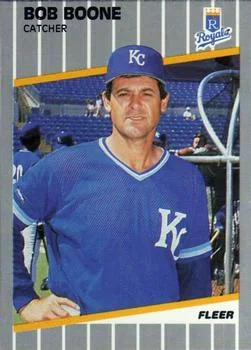 1989 Fleer Update Bob Boone #U-36 card image