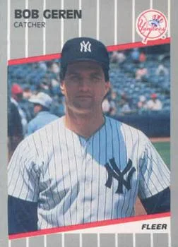 1989 Fleer Update Bob Geren XRC Variant #U-48 card image