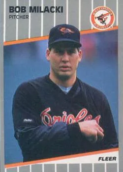1989 Fleer Update Bob Milacki #U-6 card image