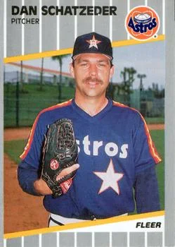 1989 Fleer Update Dan Schatzeder #U-90 card image