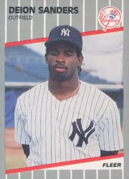1989 Fleer Update Deion Sanders XRC #U-53 card image
