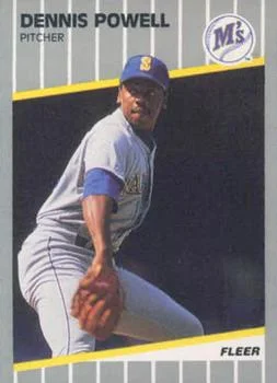 1989 Fleer Update Dennis Powell #U-61 card image