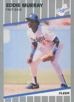 1989 Fleer Update Eddie Murray #U-92 card image