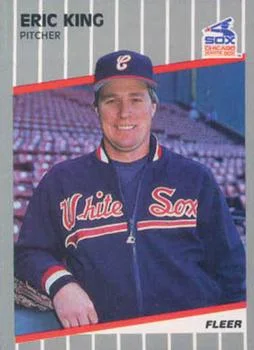 1989 Fleer Update Eric King #U-19 card image