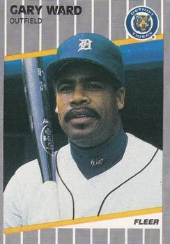 1989 Fleer Update Gary Ward #U-33 card image