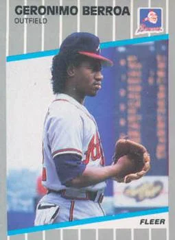1989 Fleer Update Geronimo Berroa #U-72 card image