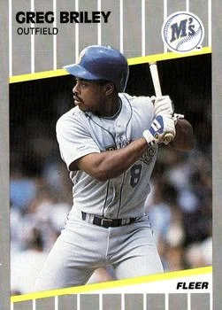1989 Fleer Update Greg Briley #U-57 card image