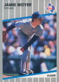 1989 Fleer Update Jamie Moyer #U-65 card image
