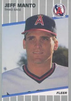 1989 Fleer Update Jeff Manto XRC #U-13 card image