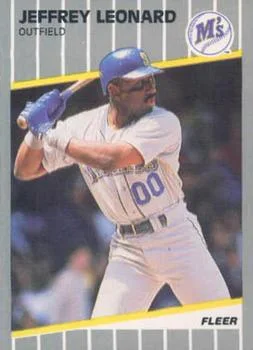 1989 Fleer Update Jeffrey Leonard #U-60 card image