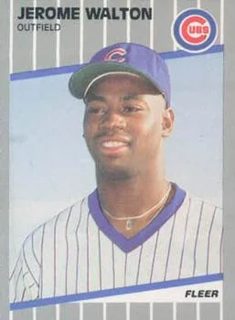 1989 Fleer Update Jerome Walton #U-80 card image
