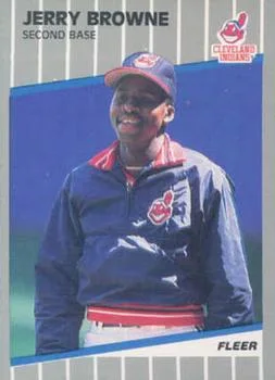 1989 Fleer Update Jerry Browne #U-26 card image