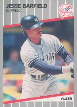 1989 Fleer Update Jesse Barfield #U-46 card image