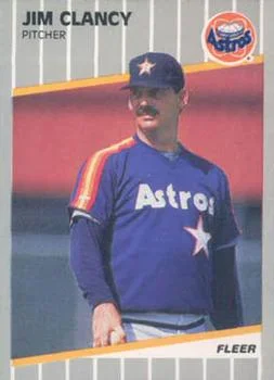1989 Fleer Update Jim Clancy #U-88 card image