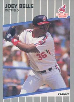 1989 Fleer Update Joey Belle XRC #U-25 card image