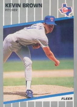 1989 Fleer Update Kevin Brown #U-63 card image