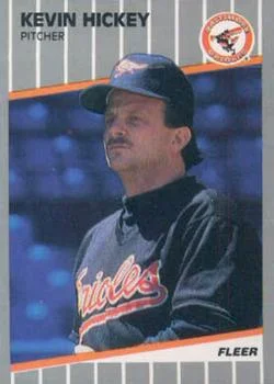 1989 Fleer Update Kevin Hickey #U-4 card image