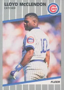 1989 Fleer Update Lloyd McClendon #U-77 card image