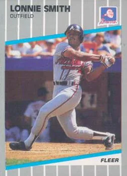 1989 Fleer Update Lonnie Smith #U-74 card image