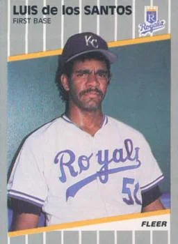 1989 Fleer Update Luis De Los Santos #U-37 card image