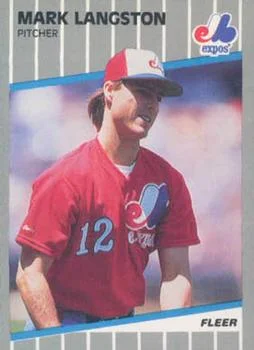 1989 Fleer Update Mark Langston #U-97 card image