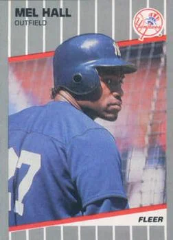 1989 Fleer Update Mel Hall #U-49 card image