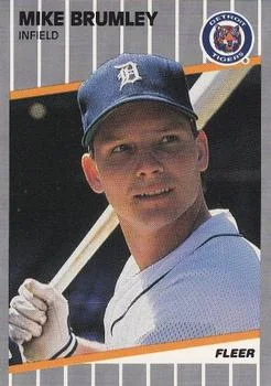 1989 Fleer Update Mike Brumley #U-30 card image