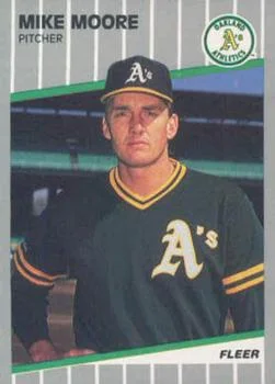 1989 Fleer Update Mike Moore #U-55 card image