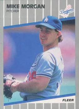 1989 Fleer Update Mike Morgan #U-91 card image