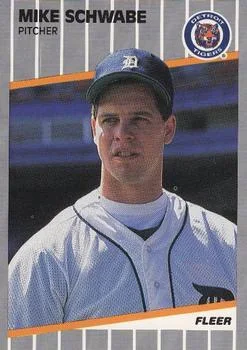 1989 Fleer Update Mike Schwabe XRC #U-32 card image