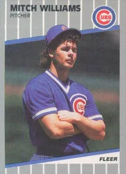 1989 Fleer Update Mitch Williams #U-81 card image