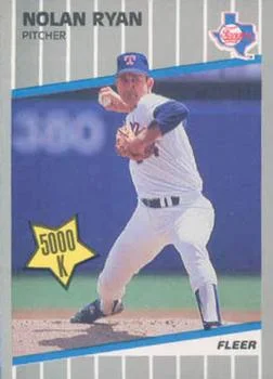 1989 Fleer Update Nolan Ryan #U-67 card image