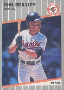 1989 Fleer Update Phil Bradley Variant #U-1 card image
