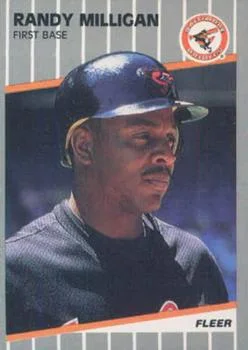 1989 Fleer Update Randy Milligan Variant #U-7 card image