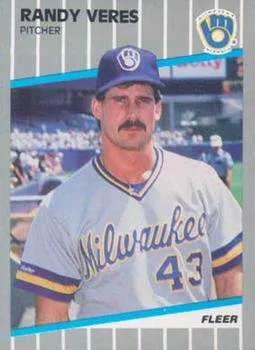 1989 Fleer Update Randy Veres XRC #U-42 card image