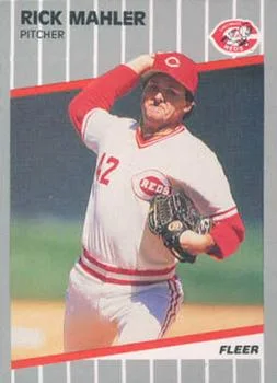 1989 Fleer Update Rick Mahler #U-85 card image