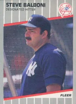 1989 Fleer Update Steve Balboni #U-45 card image