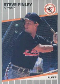 1989 Fleer Update Steve Finley #U-3 card image
