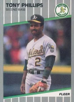 1989 Fleer Update Tony Phillips #U-56 card image