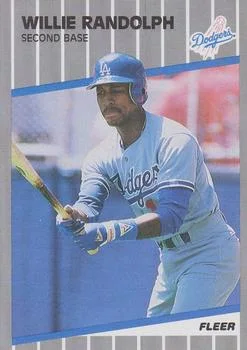 1989 Fleer Update Willie Randolph #U-93 card image