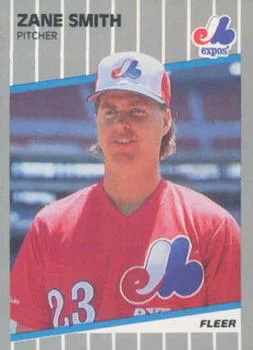 1989 Fleer Update Zane Smith #U-99 card image
