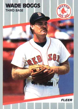 1989 Fleer Wade Boggs #81 card image
