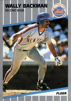 1989 Fleer Wally Backman #28 card image